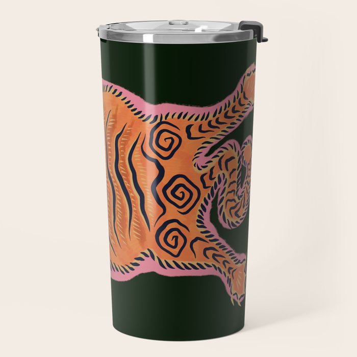 Wild Tiger Rug Travel Mug Gallery Image 2