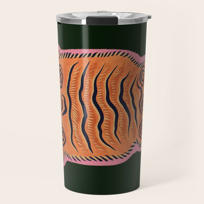 Wild Tiger Rug Travel Mug Gallery Image 1