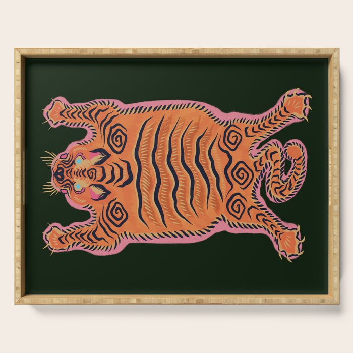 Wild Tiger Rug Serving Tray Gallery Image 1
