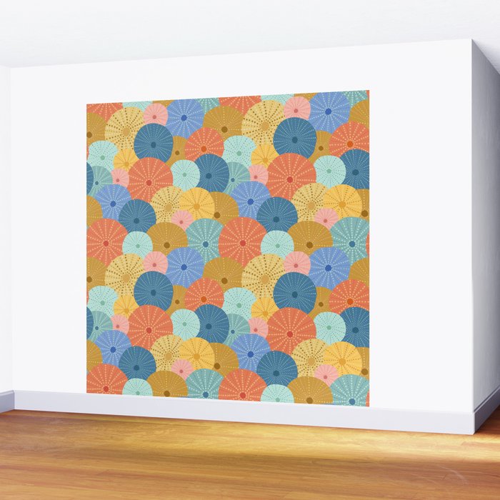 Coloful Sea Urchins 2 Wall Mural Gallery Image 2