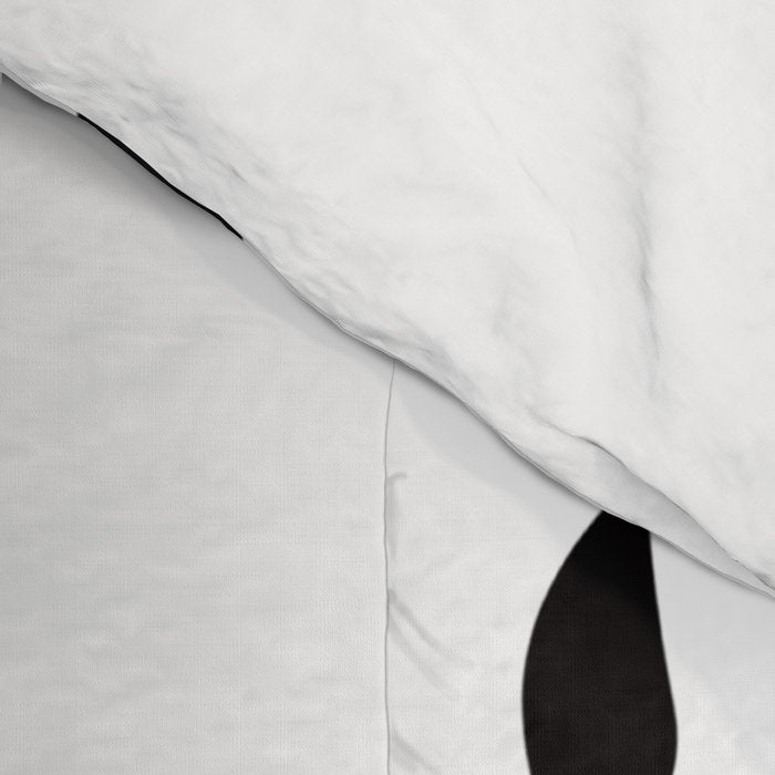 Black and white shower head drops of water Comforter Gallery Image 4