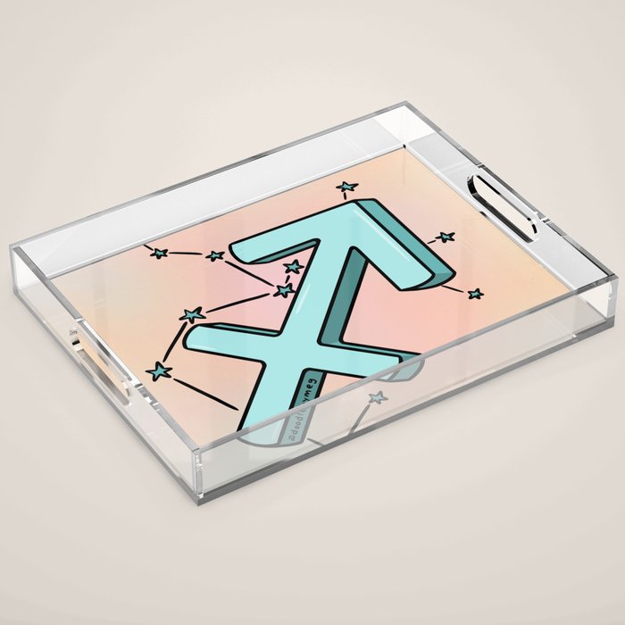 Sagittarius Symbol Acrylic Tray Gallery Image 1