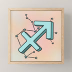 Sagittarius Symbol Mini Art Print Gallery Image 1