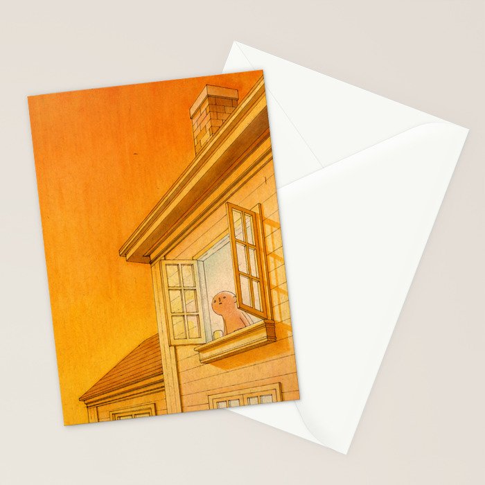 Wildfire Orange Stationery Card Gallery Image 2