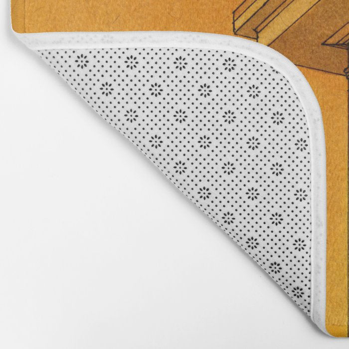 Wildfire Orange Bath Mat Gallery Image 2