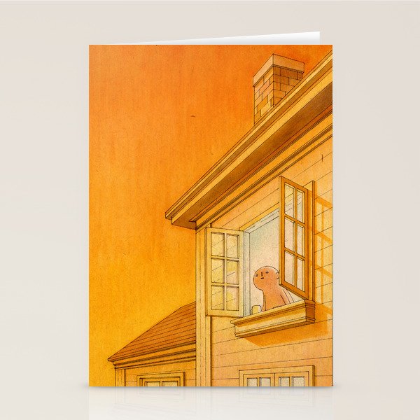 Wildfire Orange Stationery Card Gallery Image 2