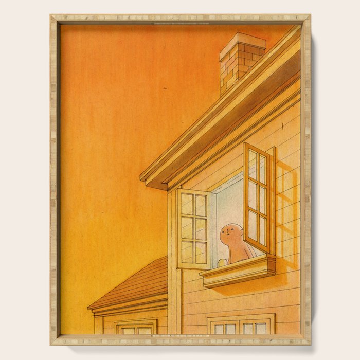 Wildfire Orange Serving Tray Gallery Image 1