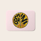 Gemini Peace Sign Bath Mat Gallery Image 1