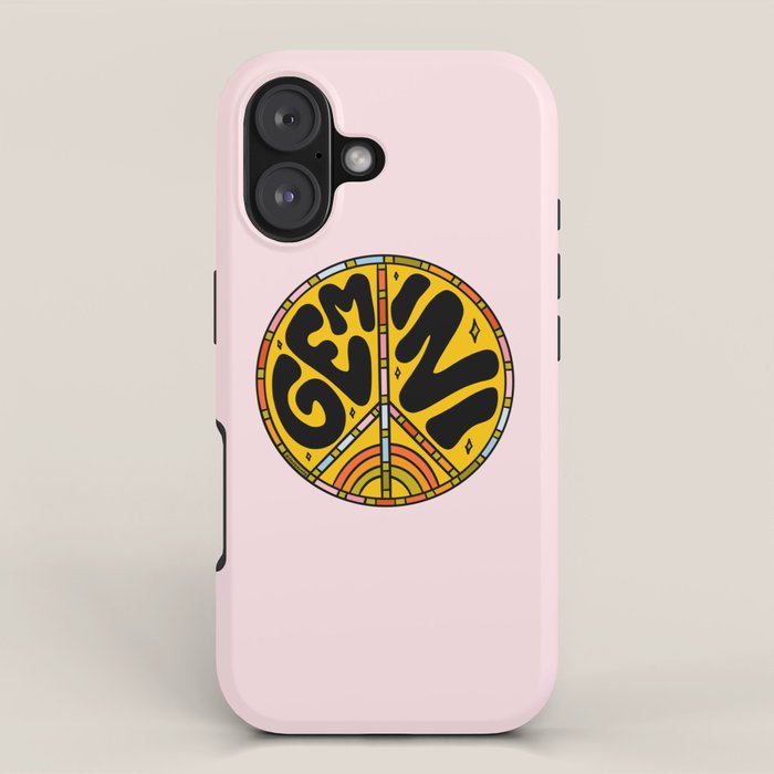 Gemini Peace Sign iPhone Case Gallery Image 1