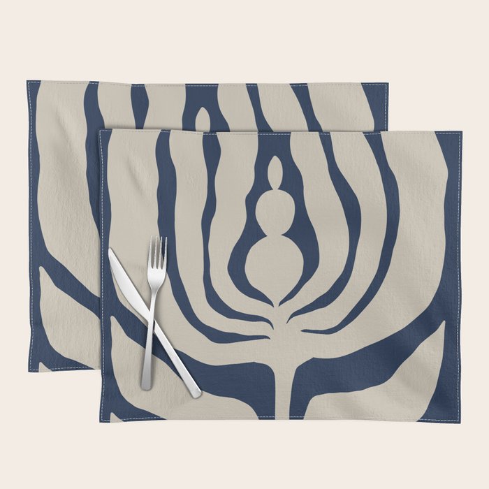 Night Bloom - Blue Placemat Gallery Image 1