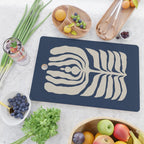 Night Bloom - Blue Cutting Board Gallery Image 2