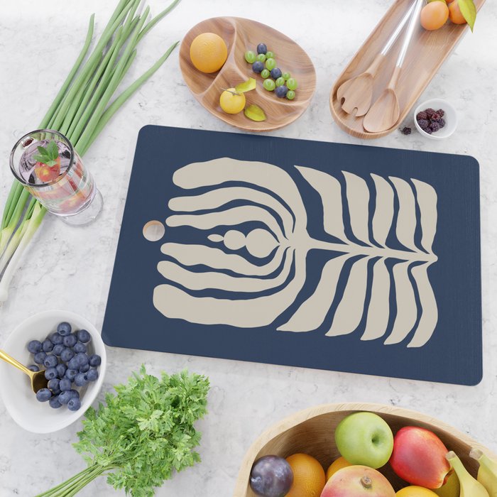 Night Bloom - Blue Cutting Board Gallery Image 2