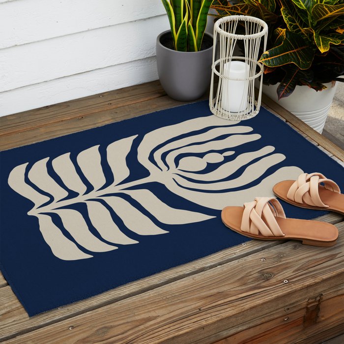 Night Bloom - Blue Outdoor Rug Gallery Image 2