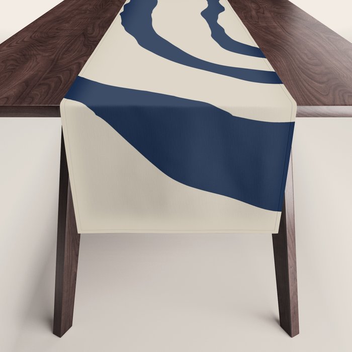 Night Bloom - Blue Table Runner Gallery Image 1