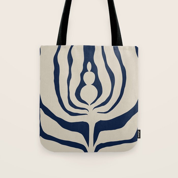 Night Bloom - Blue Tote Bag Gallery Image 1