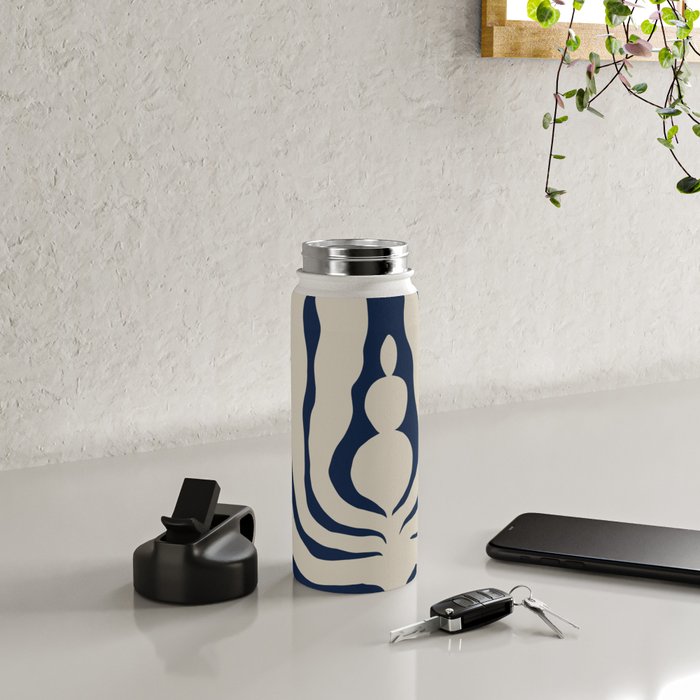 Night Bloom - Blue Water Bottle Gallery Image 4