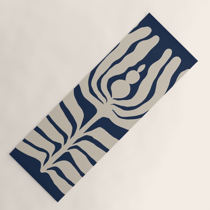 Night Bloom - Blue Yoga Mat Gallery Image 1