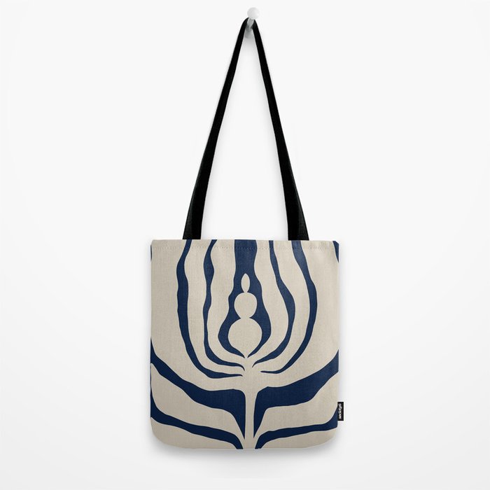 Night Bloom - Blue Tote Bag Gallery Image 2