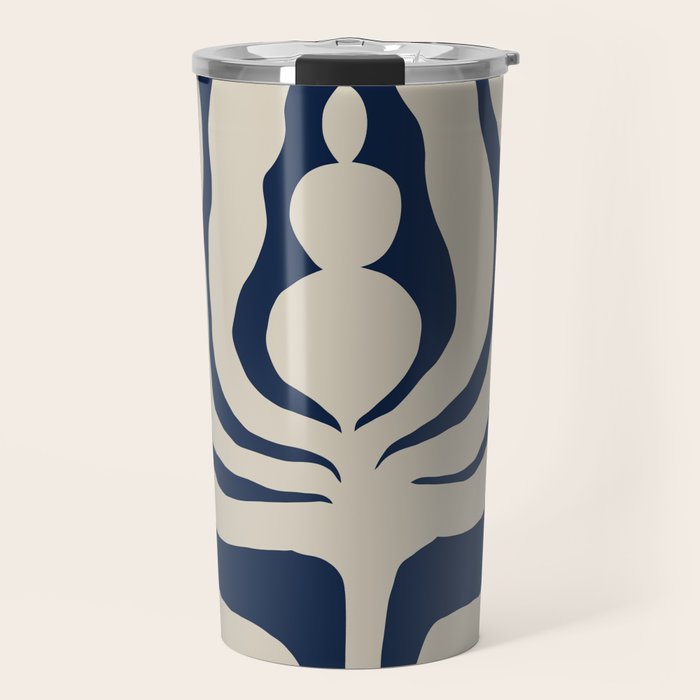 Night Bloom - Blue Travel Mug Gallery Image 1