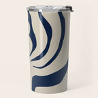 Night Bloom - Blue Travel Mug Gallery Image 2