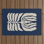 Night Bloom - Blue Outdoor Rug Gallery Image 1