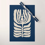 Night Bloom - Blue Wrapping Paper Gallery Image 1