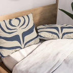 Night Bloom - Blue Pillow Sham Gallery Image 2