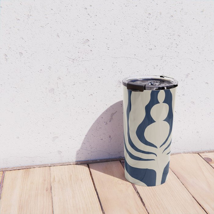 Night Bloom - Blue Travel Mug Gallery Image 4