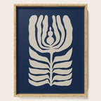 Night Bloom - Blue Serving Tray Gallery Image 1