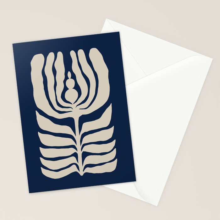 Night Bloom - Blue Stationery Card Gallery Image 2