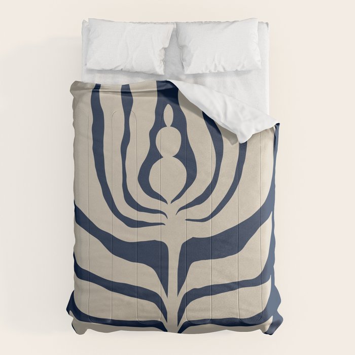 Night Bloom - Blue Comforter Gallery Image 6
