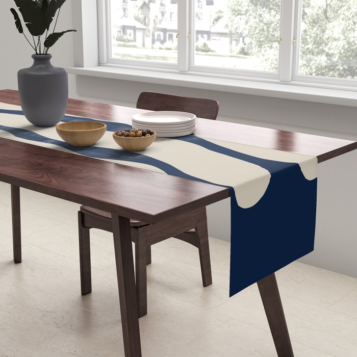 Night Bloom - Blue Table Runner Gallery Image 2