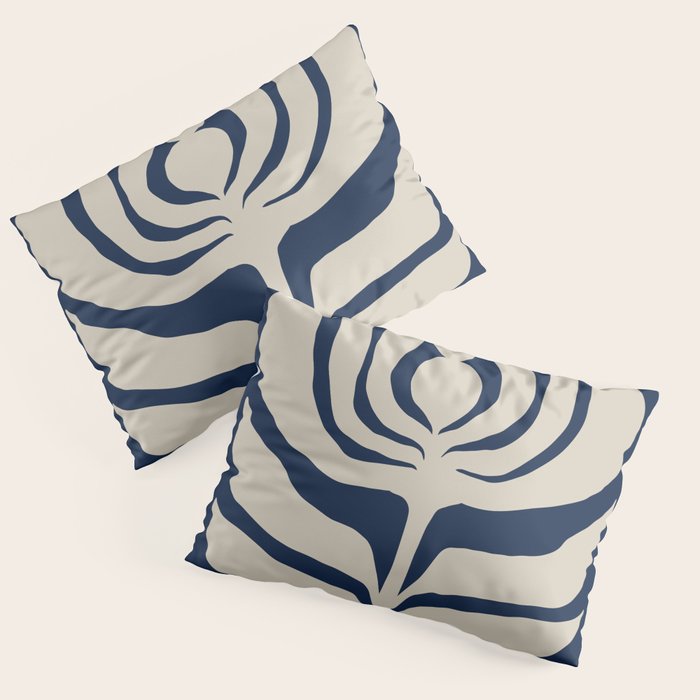 Night Bloom - Blue Pillow Sham Gallery Image 3