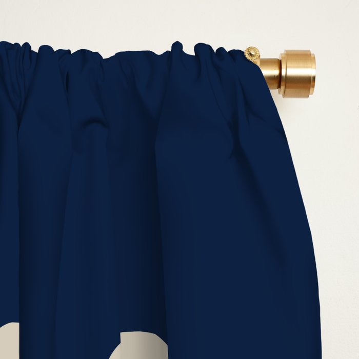 Night Bloom - Blue Window Curtain Gallery Image 2