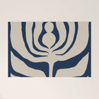 Night Bloom - Blue Welcome Mat Gallery Image 1