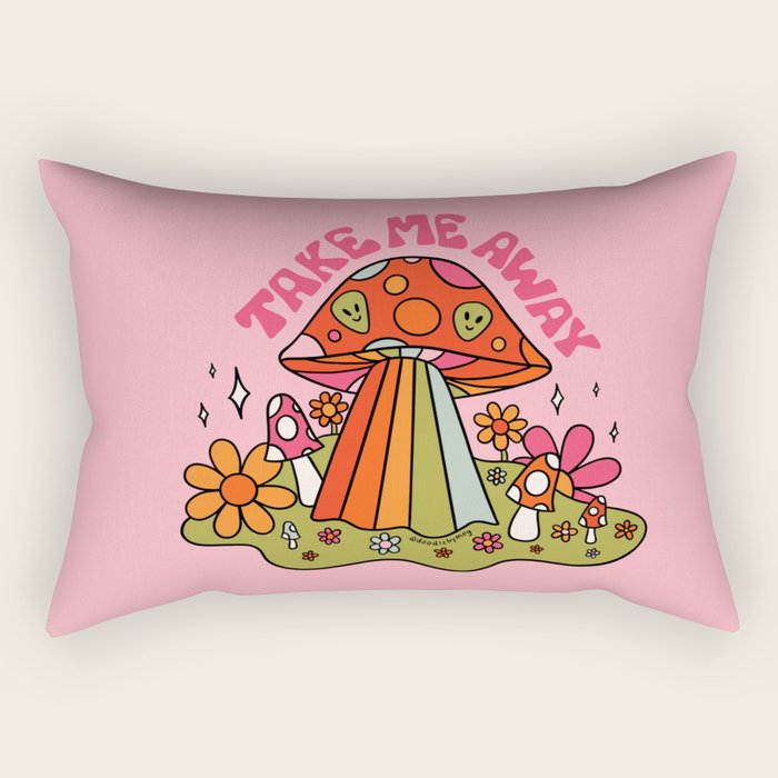 Take Me Away UFO Rectangular Pillow Gallery Image 1