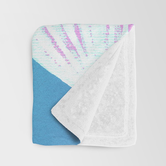 Mermaid At Heart - Blue Shells Throw Blanket Gallery Image 3