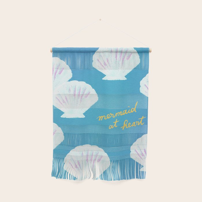 Mermaid At Heart - Blue Shells Wall Hanging Gallery Image 1