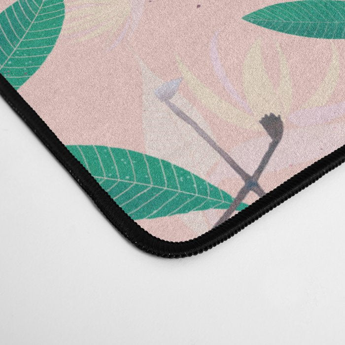 Pink flamingo tropical pattern Desk Mat Gallery Image 4