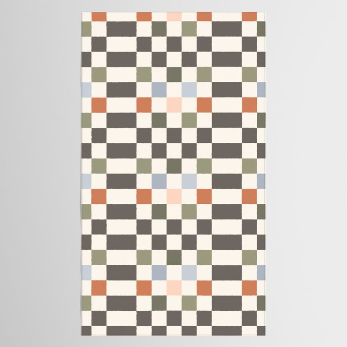 Fall Checkerboard Tablecloth Gallery Image 2