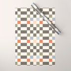 Fall Checkerboard Wrapping Paper Gallery Image 1