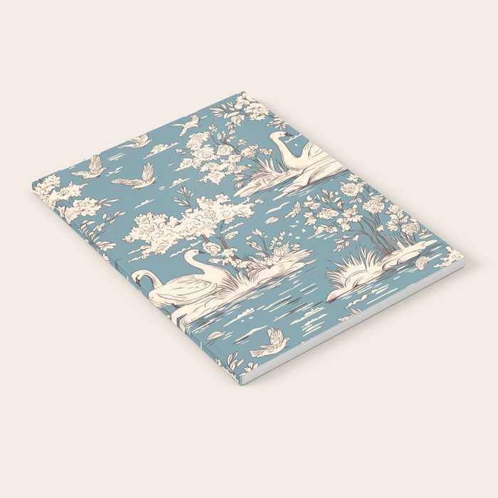Elegant Swans in Bloom Notebook Gallery Image 1