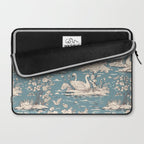 Elegant Swans in Bloom Laptop Sleeve Gallery Image 2