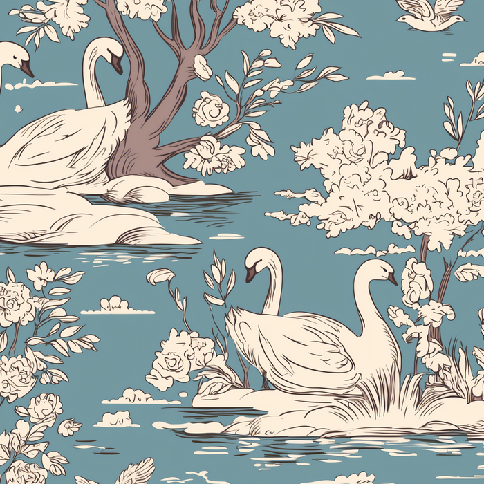 Elegant Swans in Bloom Coffee Mug Gallery Image 2