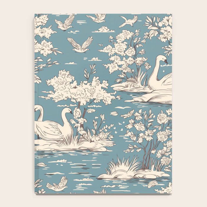 Elegant Swans in Bloom Notebook Gallery Image 4