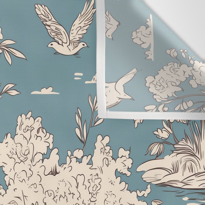 Elegant Swans in Bloom Wall Tapestry Gallery Image 3