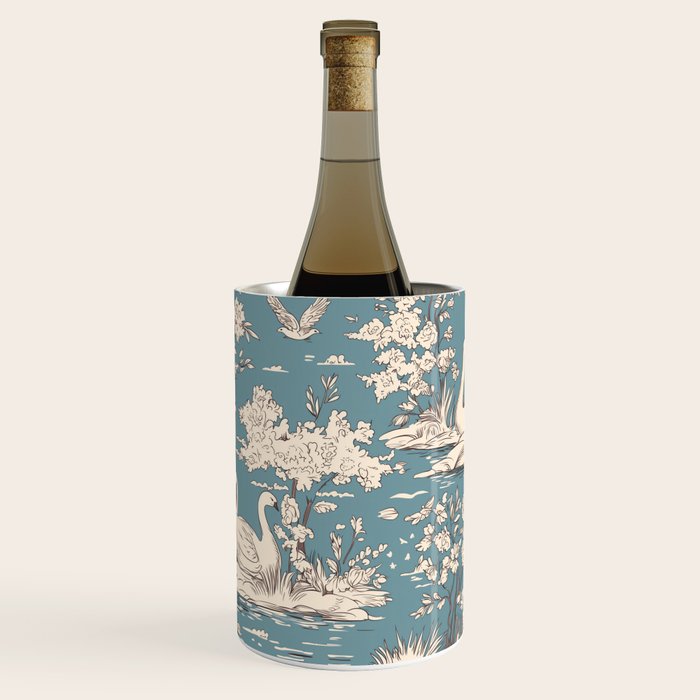 Elegant Swans in Bloom Wine Chiller Gallery Image 3