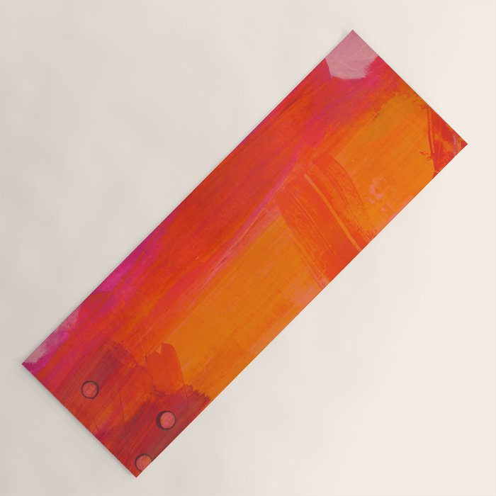 Colors of Love - colorful bright acrylic abstract painting Yoga Mat Gallery Image 1