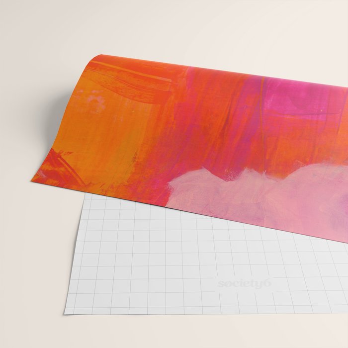 Colors of Love - colorful bright acrylic abstract painting Wrapping Paper Gallery Image 2
