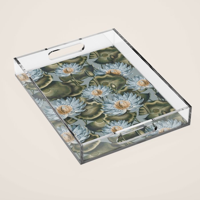 Water Lily (NYMPHAEA) Acrylic Tray Gallery Image 1
